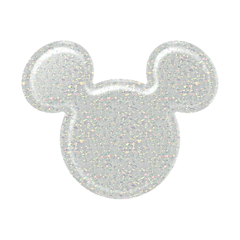 Disney — Earridescent White Glitter Mickey Mouse